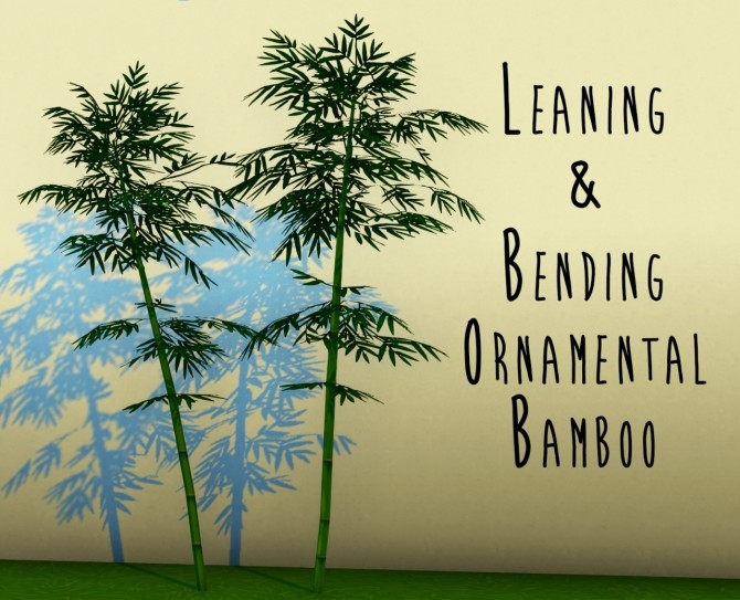 Sims 4 Wisteria Arbor + Leaning & Bending Ornamental Bamboo at Teanmoon
