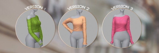 Sims 4 WOW CROPPED TOP at Candy Sims 4