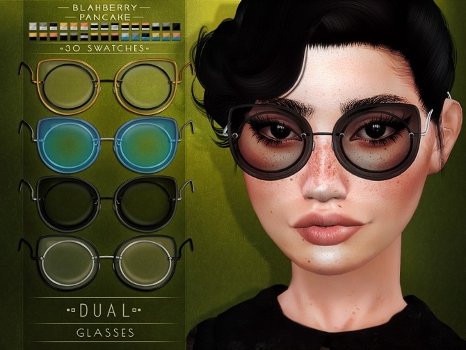 Sims 4 Dual glasses at Blahberry Pancake