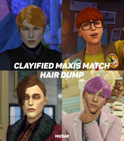 Clayified Maxis Match Hair Dump at EFFIE