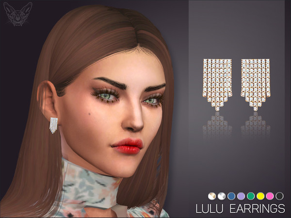 Sims 4 Lulu Earrings by feyona at TSR