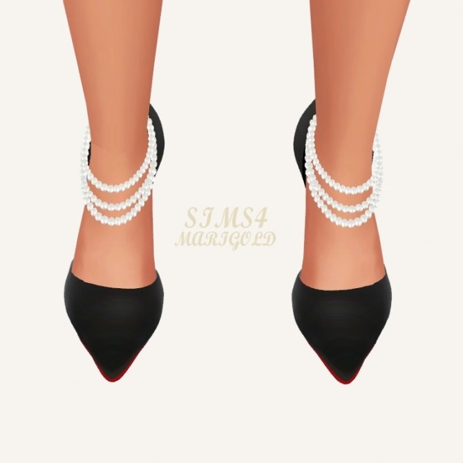 Sims 4 Pearl Strap High Heels (P) at Marigold