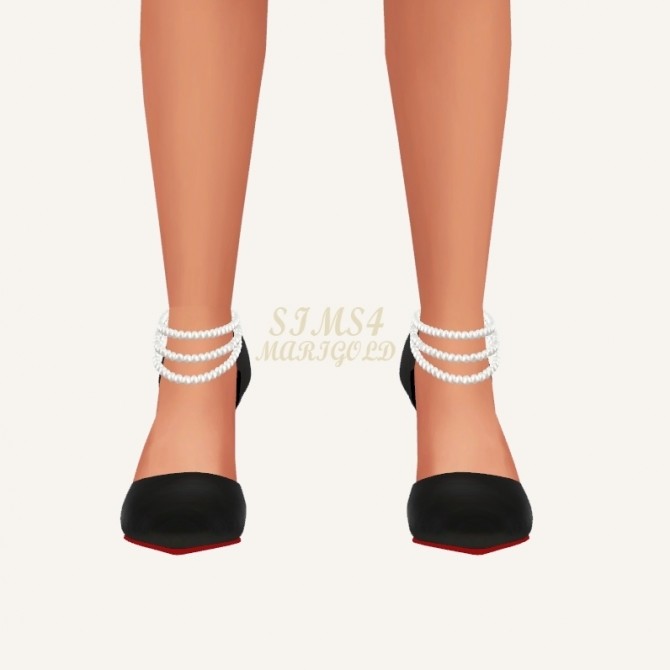 Sims 4 Pearl Strap High Heels (P) at Marigold
