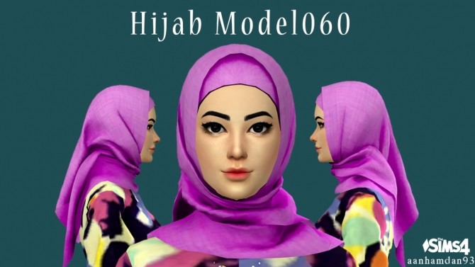 Sims 4 Hijab Model 060 & 061 + Olivia Longdress at Aan Hamdan Simmer93