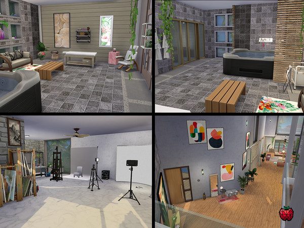 Sims 4 Alana mansion by melapples at TSR