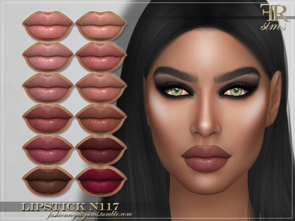 Sims 4 FRS Lipstick N117 by FashionRoyaltySims at TSR