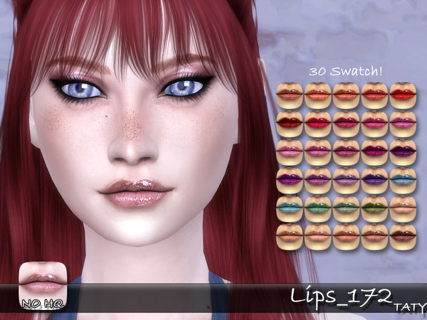 Sims 4 Lips 172 by tatygagg at TSR