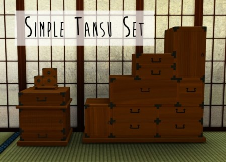 Simple Tansu Set at Teanmoon