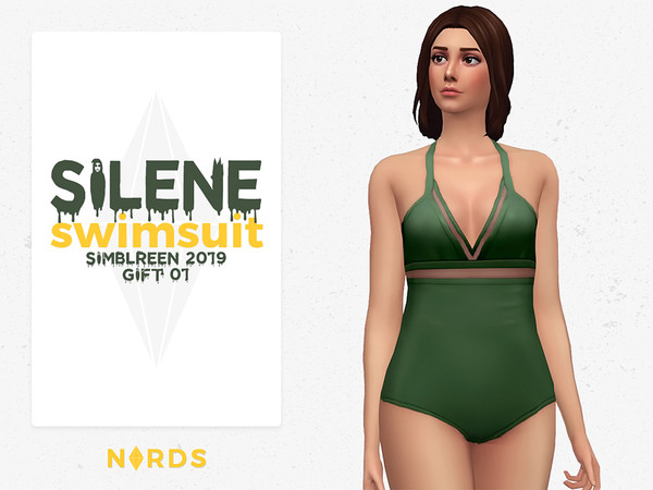 Sims 4 Silene Swimsuit by Nords at TSR