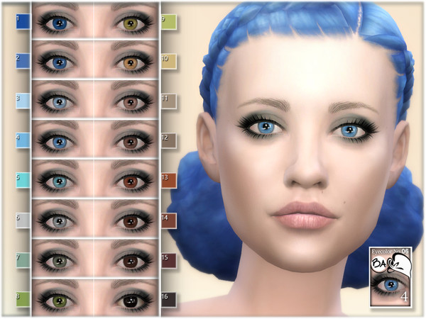 Sims 4 Natural eye colors 06 by BAkalia at TSR