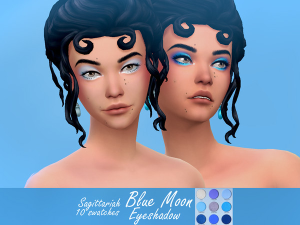 Sims 4 Blue Moon Eyeshadow by Sagittariah at TSR