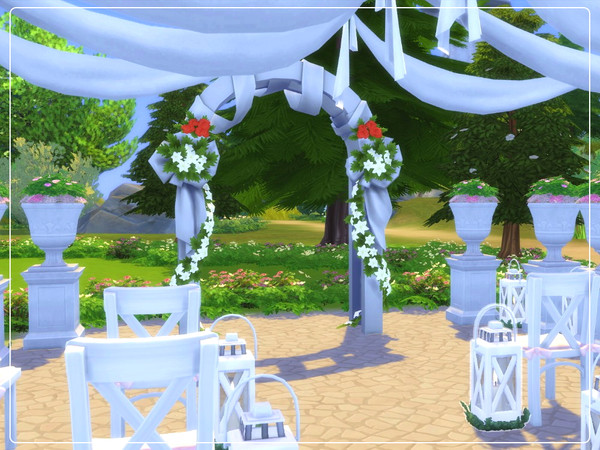 Sims 4 Garden Wedding by Summerr Plays at TSR