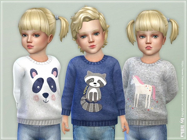 Sims 4 Cozy Animal Sweater by lillka at TSR