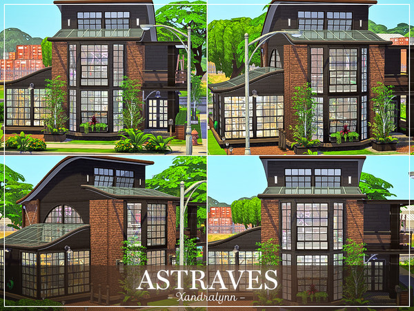 Sims 4 Astraves industrial style house by Xandralynn at TSR