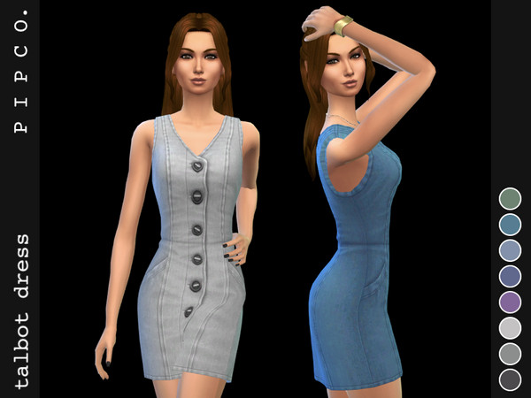 Sims 4 Talbot dress by Pipco at TSR