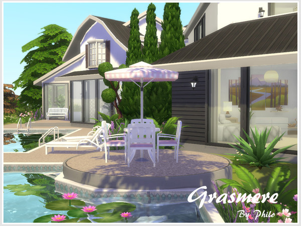 Sims 4 Grasmere house by philo at TSR