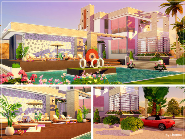 Sims 4 New Rose contemporary house by Lhonna at TSR