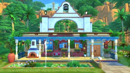 Mata jungle house by Bloup at Sims Artists