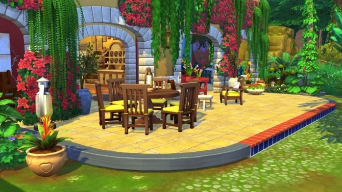 Sims 4 Mata jungle house by Bloup at Sims Artists