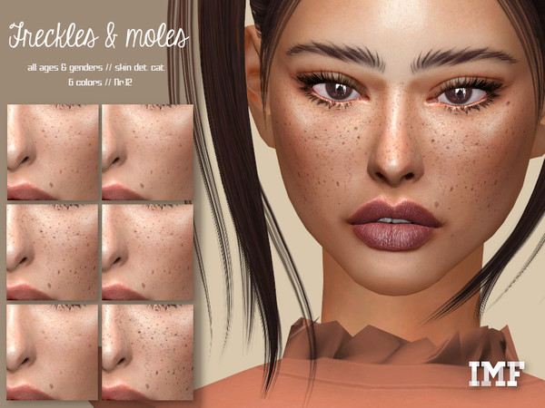 Sims 4 IMF Freckes + moles N.12 by IzzieMcFire at TSR
