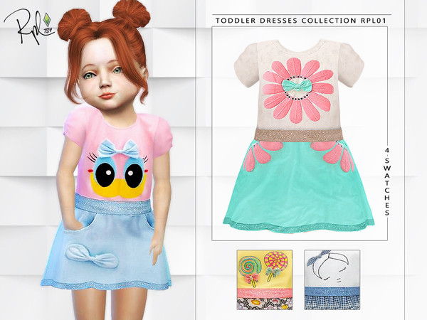 Sims 4 Dresses Collection RPL01 Toddler by RobertaPLobo at TSR