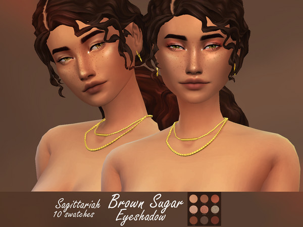 Sims 4 Brown Sugar Eyeshadow by Sagittariah at TSR