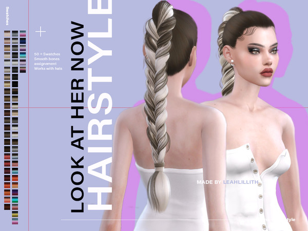 Sims 4 Look At Her Now Hairstyle by Leah Lillith at TSR
