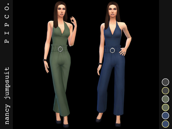 Sims 4 Nancy jumpsuit by Pipco at TSR