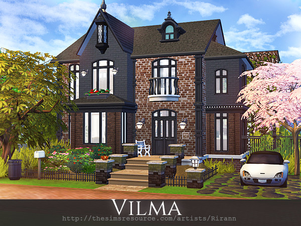 Sims 4 Vilma house by Rirann at TSR