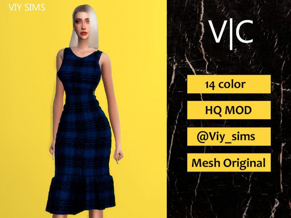 Sims 4 Dress IV by Viy Sims at TSR
