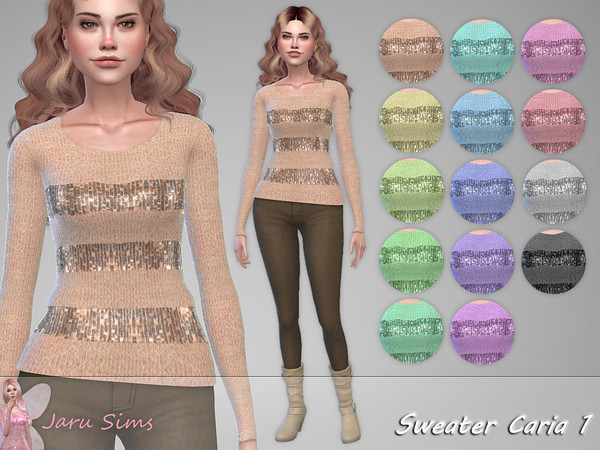 Sims 4 Sweater Caria 1 by Jaru Sims at TSR