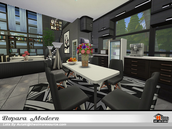 Sims 4 Bupara Modern house by autaki at TSR