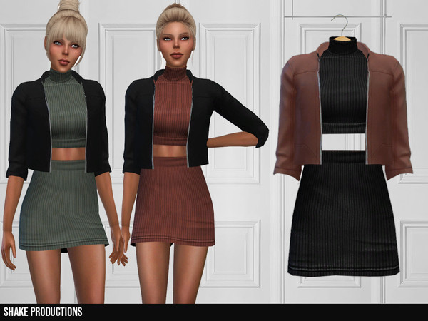 Sims 4 333 Dress With Jacket by ShakeProductions at TSR