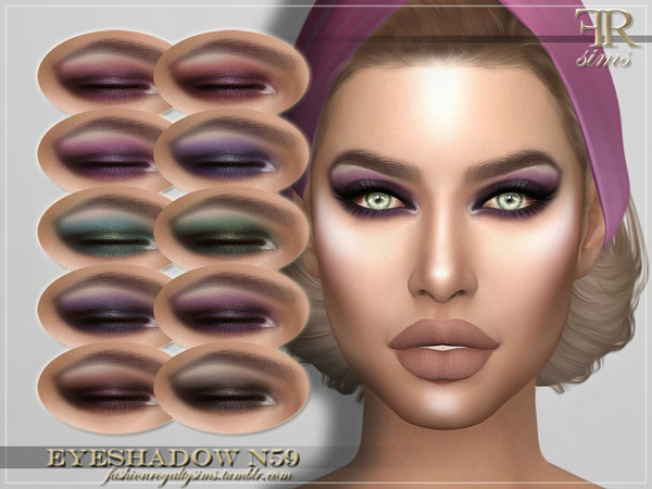 Sims 4 FRS Eyeshadow N59 by FashionRoyaltySims at TSR