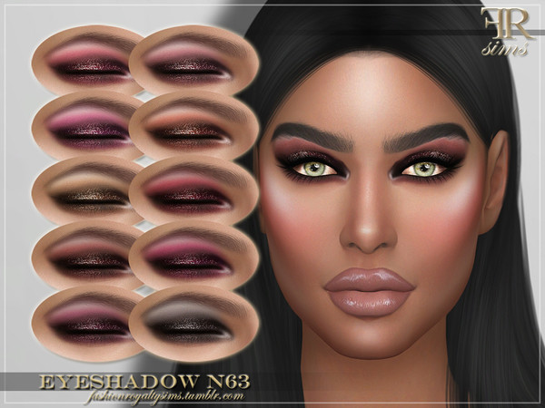 Sims 4 FRS Eyeshadow N63 by FashionRoyaltySims at TSR