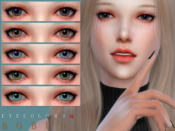 Sims 4 Eyecolors 34 by Bobur3 at TSR