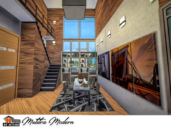Sims 4 Mutitra Modern house by autaki at TSR
