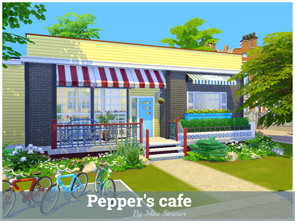 Sims 4 Peppers Cafe by Mini Simmer at TSR