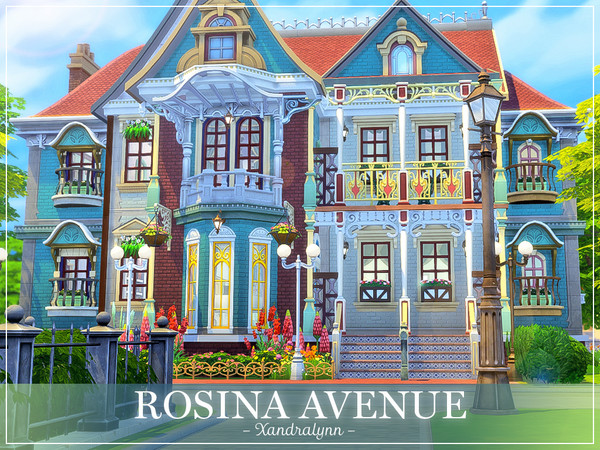 Sims 4 Rosina Avenue two story dormitory by Xandralynn at TSR