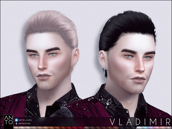 Sims 4 Vladimir Hairstyle by Anto at TSR