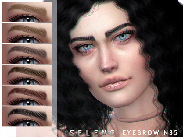 Sims 4 Eyebrows N35 by Seleng at TSR