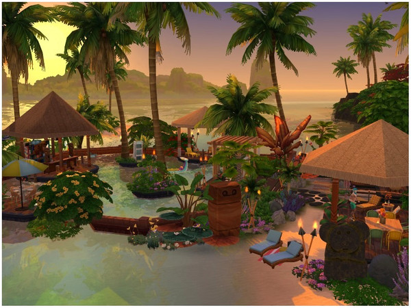 Sims 4 Sunset Beach by lotsbymanal at TSR