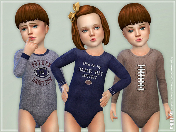 Sims 4 Toddler Onesie 07 by lillka at TSR
