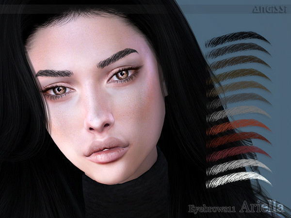 Sims 4 Ariella eyebrows 11 by ANGISSI at TSR