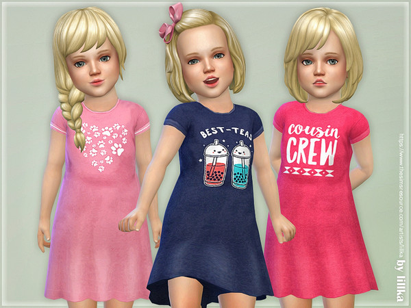 Sims 4 Toddler Dresses Collection P118 by lillka at TSR