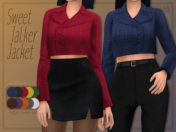 Sims 4 Sweet Talker Jacket by Trillyke at TSR