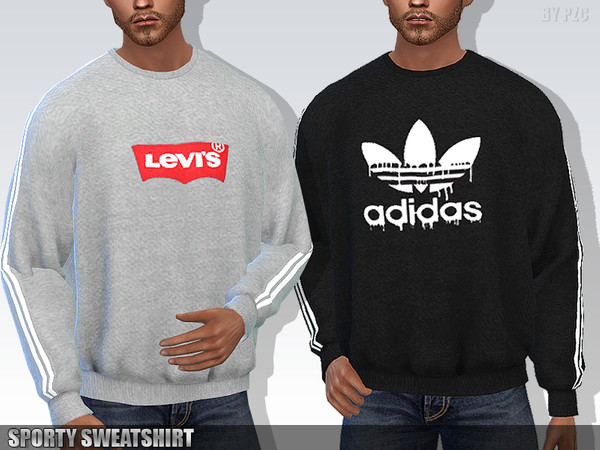 Sims 4 Sporty Sweatshirt by Pinkzombiecupcakes at TSR