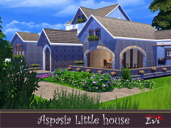Sims 4 Aspasia Little House by evi at TSR