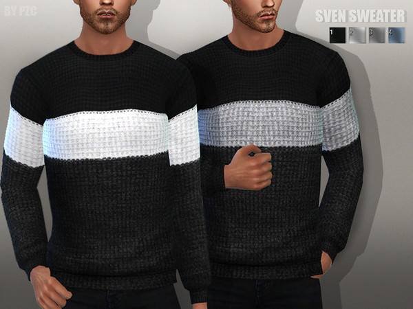 Sims 4 Sven Sweater by Pinkzombiecupcakes at TSR