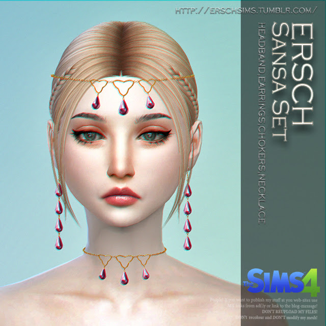 Sims 4 Sansa Set at ErSch Sims
